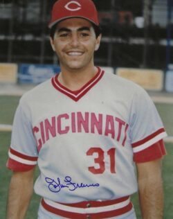 AUTOGRAPHED JOHN FRANCO  8X10 Cincinnati Reds Photo