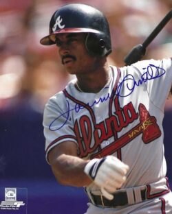 AUTOGRAPHED LONNIE SMITH 8x10 Atlanta Braves Photo