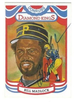 Autographed BILL MADLOCK Pittsburgh Pirates 1984 Donruss Diamond King