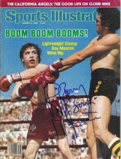 Autographed Ray "Boom Boom" Mancini Sports Illustrated Magazine 8/2/1982