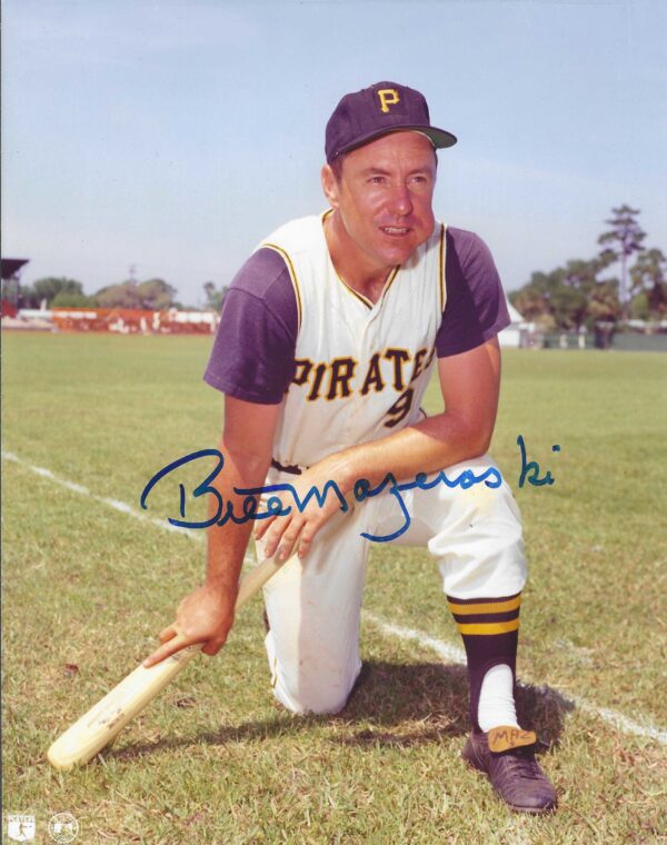 Autographed BILL MAZEROSKI 8x10 Pittsburgh Pirates 8x10 Photo