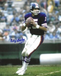 AUTOGRAPHED CRAIG MORTON 8X10 New York Giants Photo
