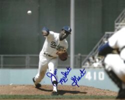 AUTOGRAPHED JIM MUDCAT GRANT 8X10 Los Angeles Dodgers