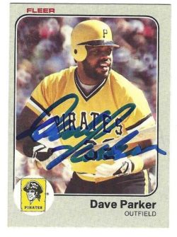 Autographed  DAVE PARKER Pittsburgh Pirates 1983 Fleer Card