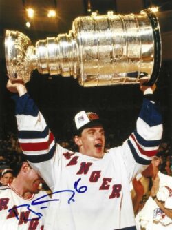 Autographed BRIAN NOONAN 8X10 New York Rangers Photo