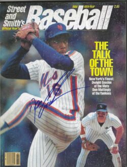 Autographed DWIGHT DOC GOODEN New York Mets Street & Smith's Magazine 1986