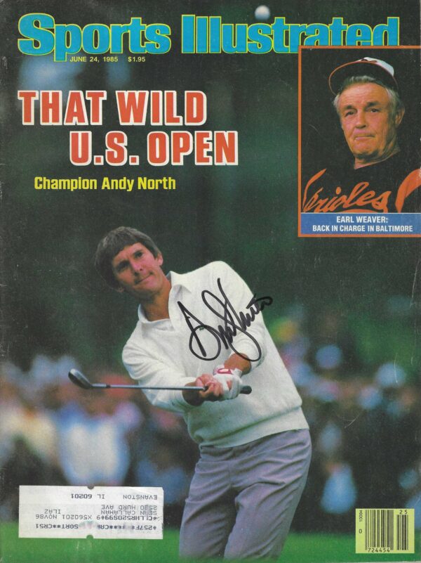 Autographed ANDY NORTH- Sports Illustrated 6/24/1985