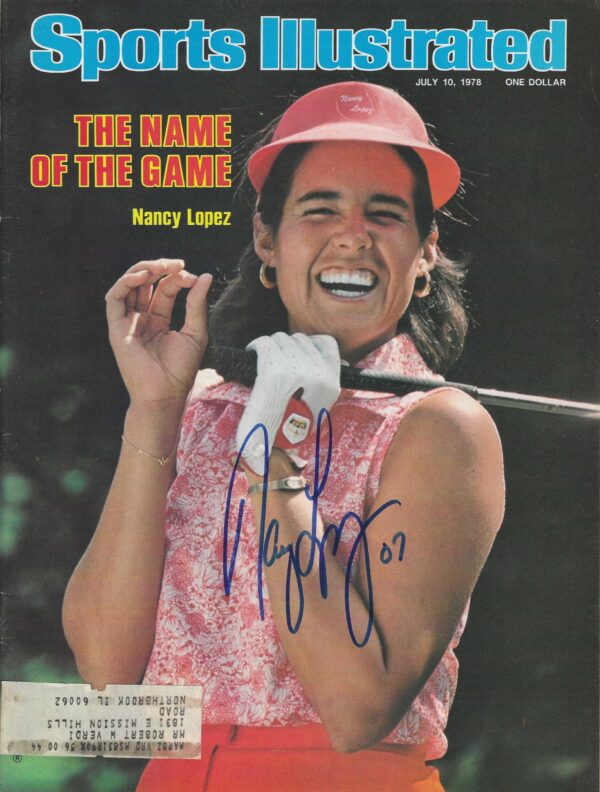 Autographed Nancy Lopez  Sports Illustrated Magazine 7/10/1978