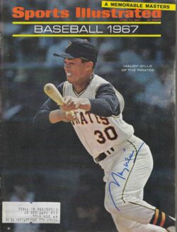 Autographed Maury Wills Pittsburgh Pirates Sports Illustrated Magazine 4/17/1967