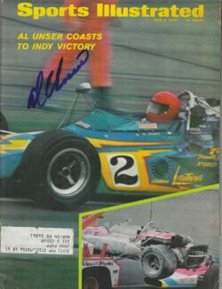Autographed AL UNSER - Indy Race Car Sports Illustrated Magazine 6/8/1970