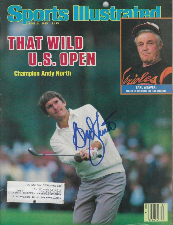 Autographed ANDY NORTH- Sports Illustrated 6/24/1985