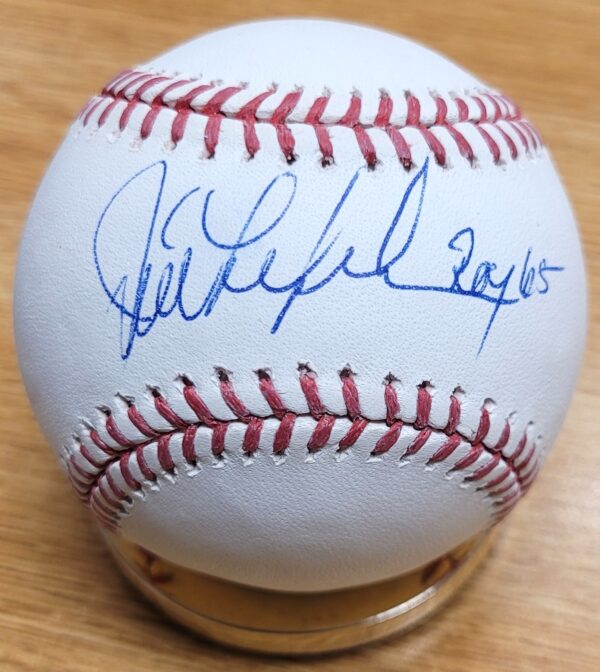 Autographed JIM LEFEBVRE "ROY 65" Official Major League Baseball