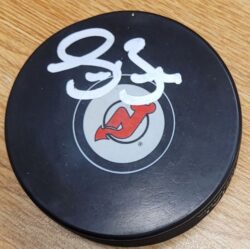 Autographed SEAN BURKE New Jersey Devils Hockey Puck