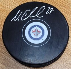 Autographed NIKOLAJ EHLERS Winnipeg Jets Hockey Puck