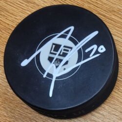 Autographed TANNER PEARSON Los Angeles Kings Hockey Puck