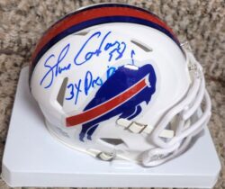 Autographed SHANE CONLAN "3x Pro Bowl" Buffalo Bills Mini Helmet