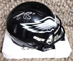 Autographed A.J. BROWN Philadelphia Eagles Mini Helmet Beckett