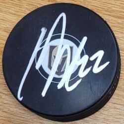 Autographed MICHAEL AMADIO Vegas Golden Knights Hockey Puck