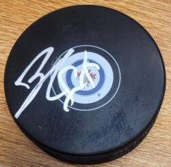 Autographed NATHAN BEAULIEU Winnipeg Jets Hockey Puck