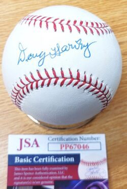 Autographed DOUG HARVEY Official Major League Baseball JSA