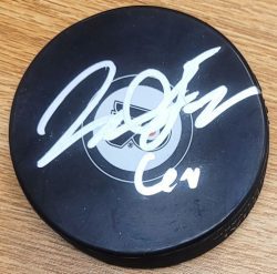 Autographed JOEL FARABEE Philadelphia Flyers Hockey Puck