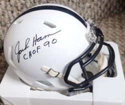 Autographed JACK HAM "CHOF 90" Penn State Mini Helmet