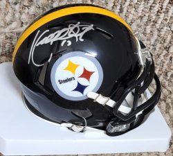 Autographed KORDELL STEWART Pittsburgh Steelers Mini Helmet