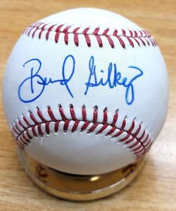 Autographed BERNARD GILKEY Official Major League Baseball