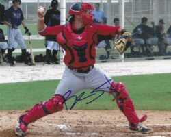 AUTOGRAPHED BLAKE SWIHART 8X10 Boston Red Sox photo