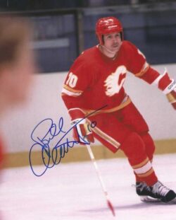 Autographed BILL CLEMENT 8X10 Calgary Flames Photo