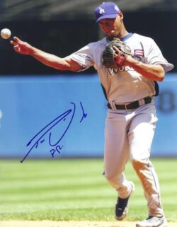 AUTOGRAPHED IVAN DEJESUS JR 8x10 Los Angeles Dodgers photo