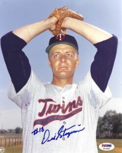 AUTOGRAPHED DICK STIGMAN 8x10  Minnesota Twins photo PSA/DNA