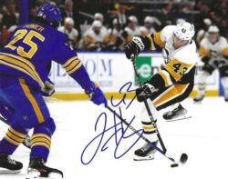 Autographed JANSEN HARKINS 8X10 Pittsburgh Penguins Photo
