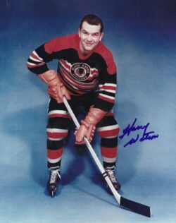 Autographed HARRY WATSON Chicago Blackhawks 8X10 Photo