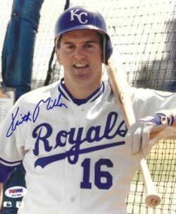 AUTOGRAPHED KEITH MILLER 8X10 Kansas City Royals Photo PSA/DNA