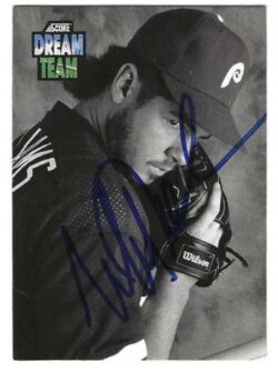 Autographed MITCH WILLIAMS Philadelphia Phillies 1992 Score Card
