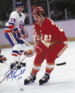 Autographed PAUL REINHART 8X10 Calgary Flames Photo