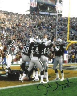 Autographed JACK SQUIREK 8x10 Oakland Raiders photo