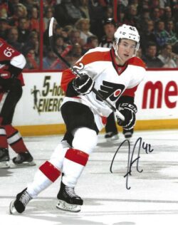 Autographed JASON AKESON 8X10 Philadelphia Flyers Photo