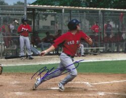 AUTOGRAPHED BLAKE SWIHART 8X10 Boston Red Sox photo