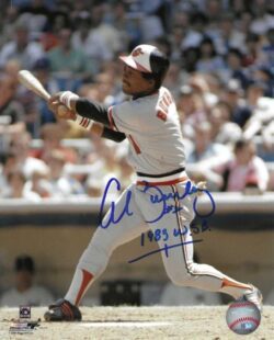 AUTOGRAPHED AL BUMBRY "1983 WSC" 8x10 Baltimore Orioles Photo