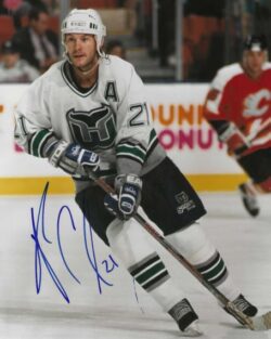 Autographed ANDREW CASSELS 8x10 Hartford Whalers Photo