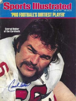 Autographed Conrad Dobler St. Louis Cardinals Sports Illustrated Magazine 7/25/1977