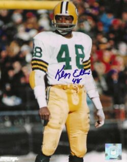 Autographed KEN ELLIS 8X10 Green Bay Packers Photo