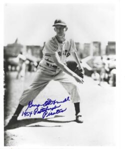AUTOGRAPHED GEORGE O'DONNELL 8x10 Pittsburgh Pirates Photo