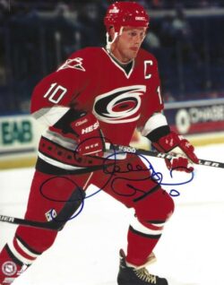 Autographed GARY ROBERTS 8X10 Carolina Hurricanes Photo