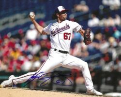 AUTOGRAPHED KYLE FINNEGAN 8X10 Washington Nationals photo