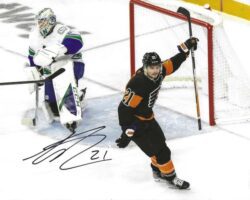 Autographed SCOTT LAUGHTON 8X10 Philadelphia Flyers Photo