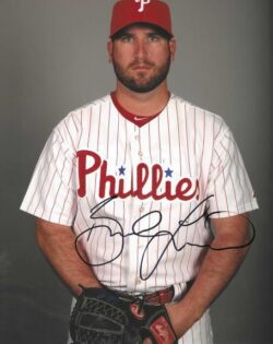 AUTOGRAPHED BRAD LINCOLN 8X10 Philadelphia Phillies Photo