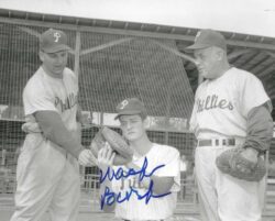 AUTOGRAPHED MACK BURK 8x10 Philadelphia Phillies Photo